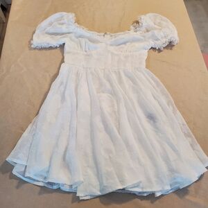 SHEIN White Lace Mini Dress Size Small NWOT